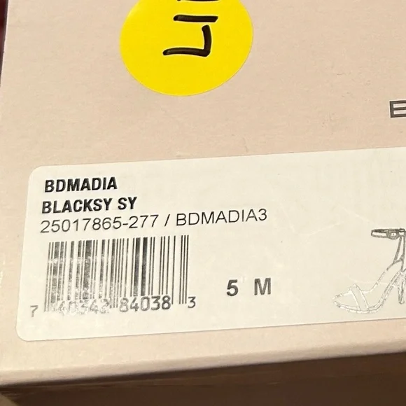 Bandolino Madia Size 5 Open-Toe Black Patent Dress Sandals, NIB - Picture 9 of 10